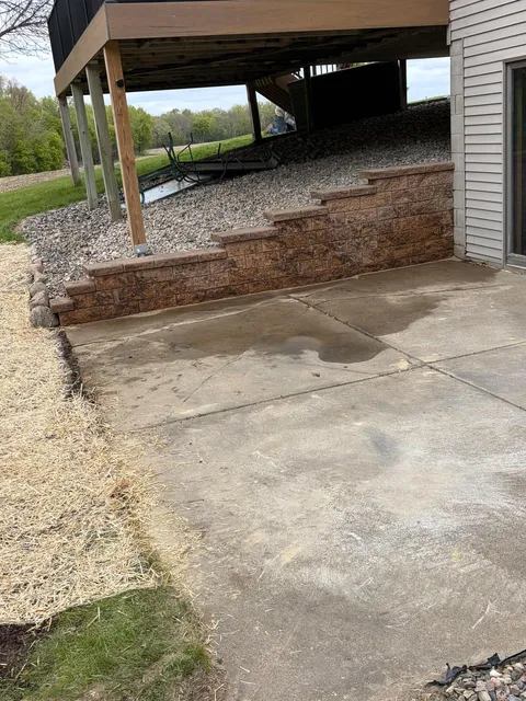 landscape walkway installed