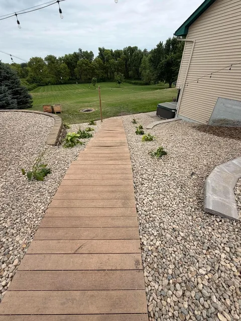 landscape walkway installed